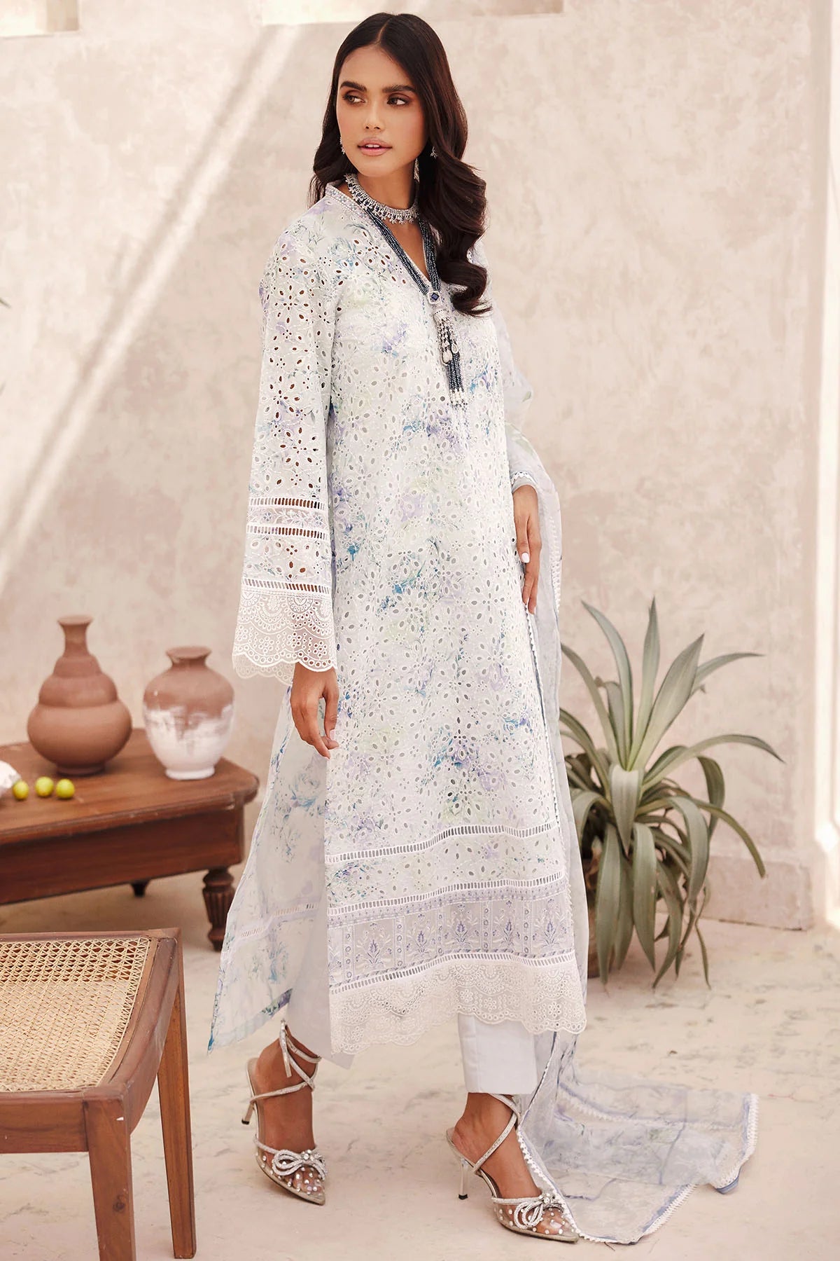 3736-LUCIA EMBROIDERED LAWN UNSTITCHED
