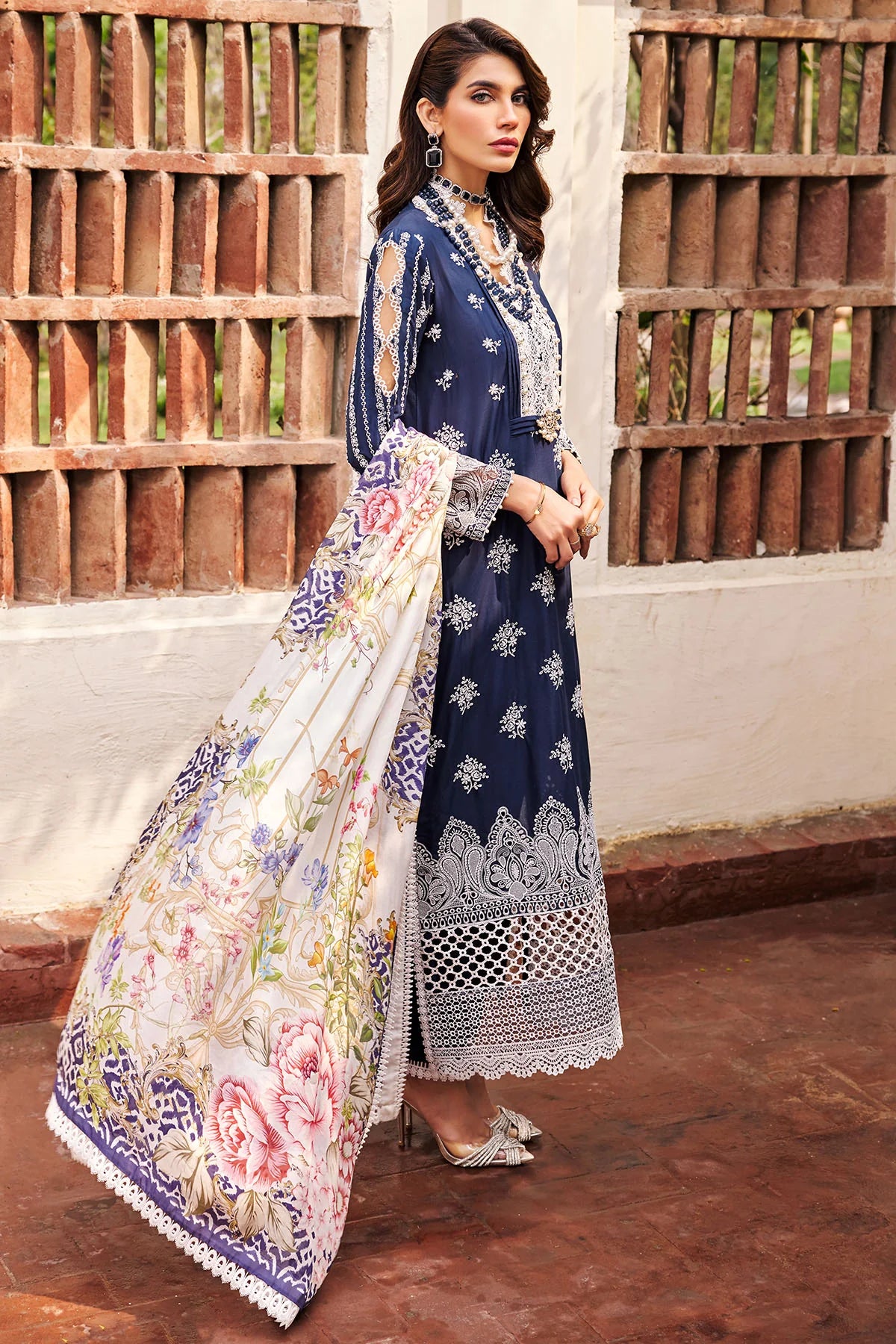3983-SIBEL EMBROIDERED LAWN UNSTITCHED