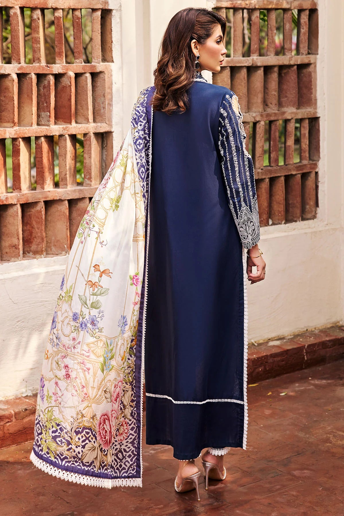 3983-SIBEL EMBROIDERED LAWN UNSTITCHED