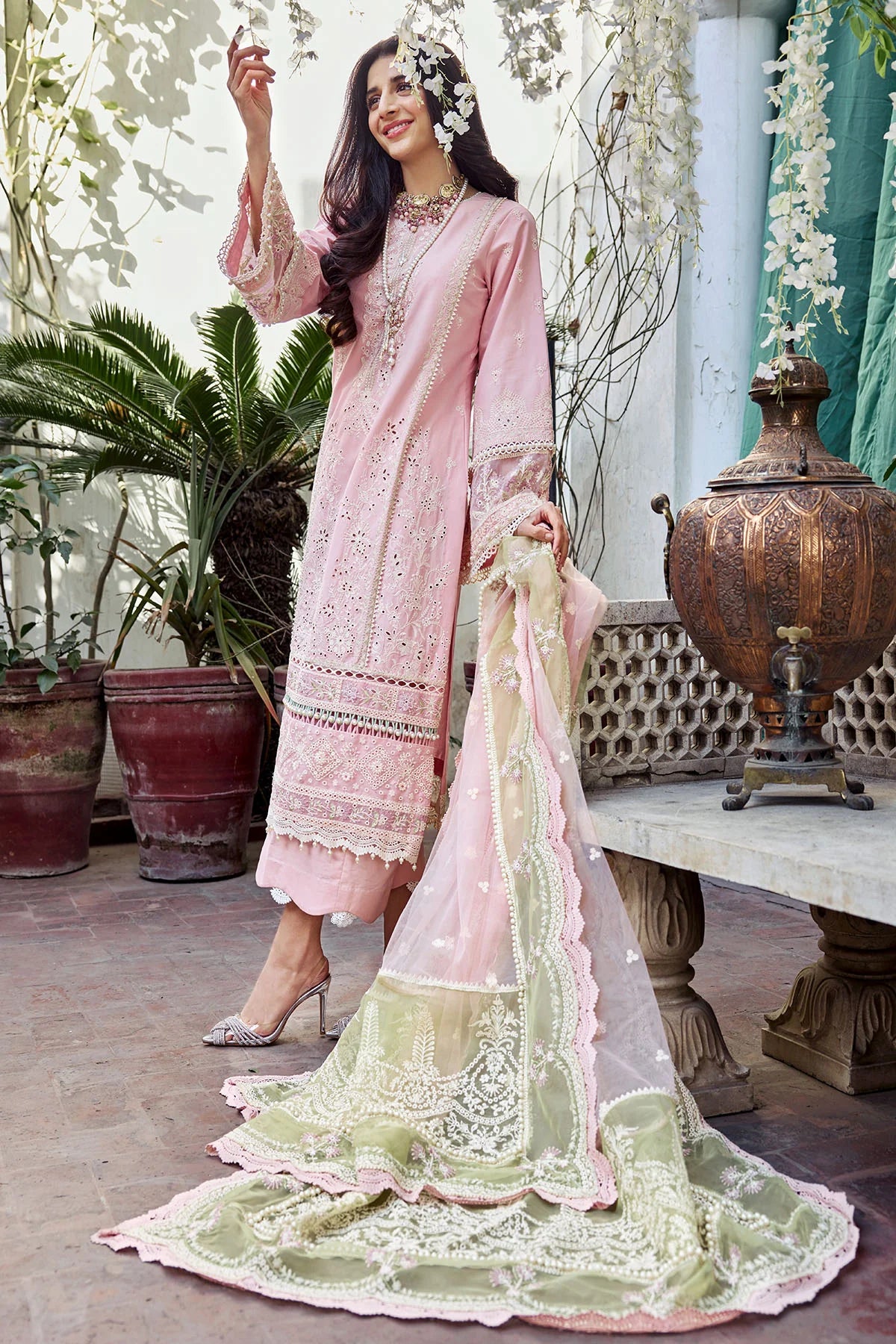 4045-ZILLE EMBROIDERED LAWN UNSTITCHED