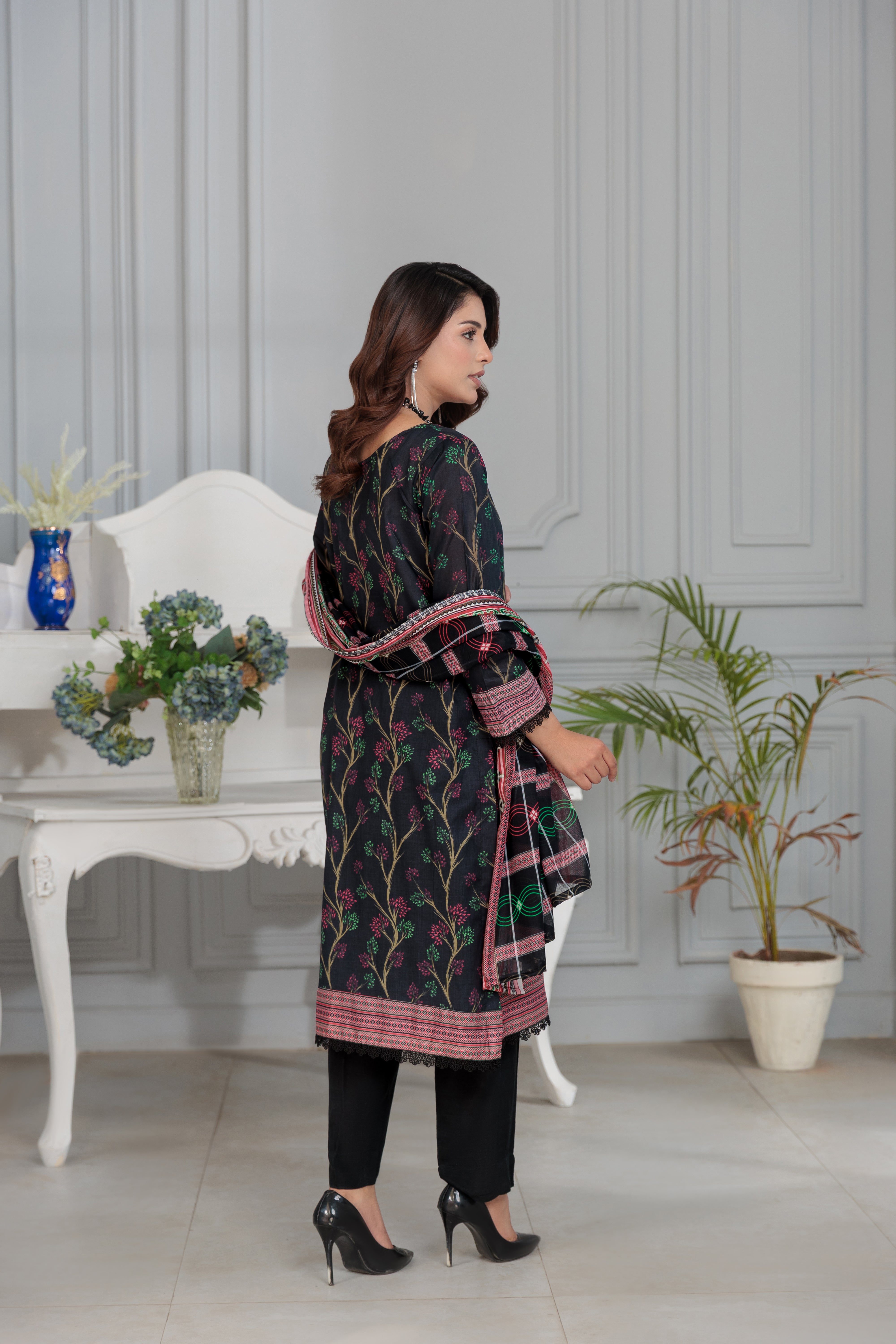 D-3 Gul E Lala  Digital Printed Lawn