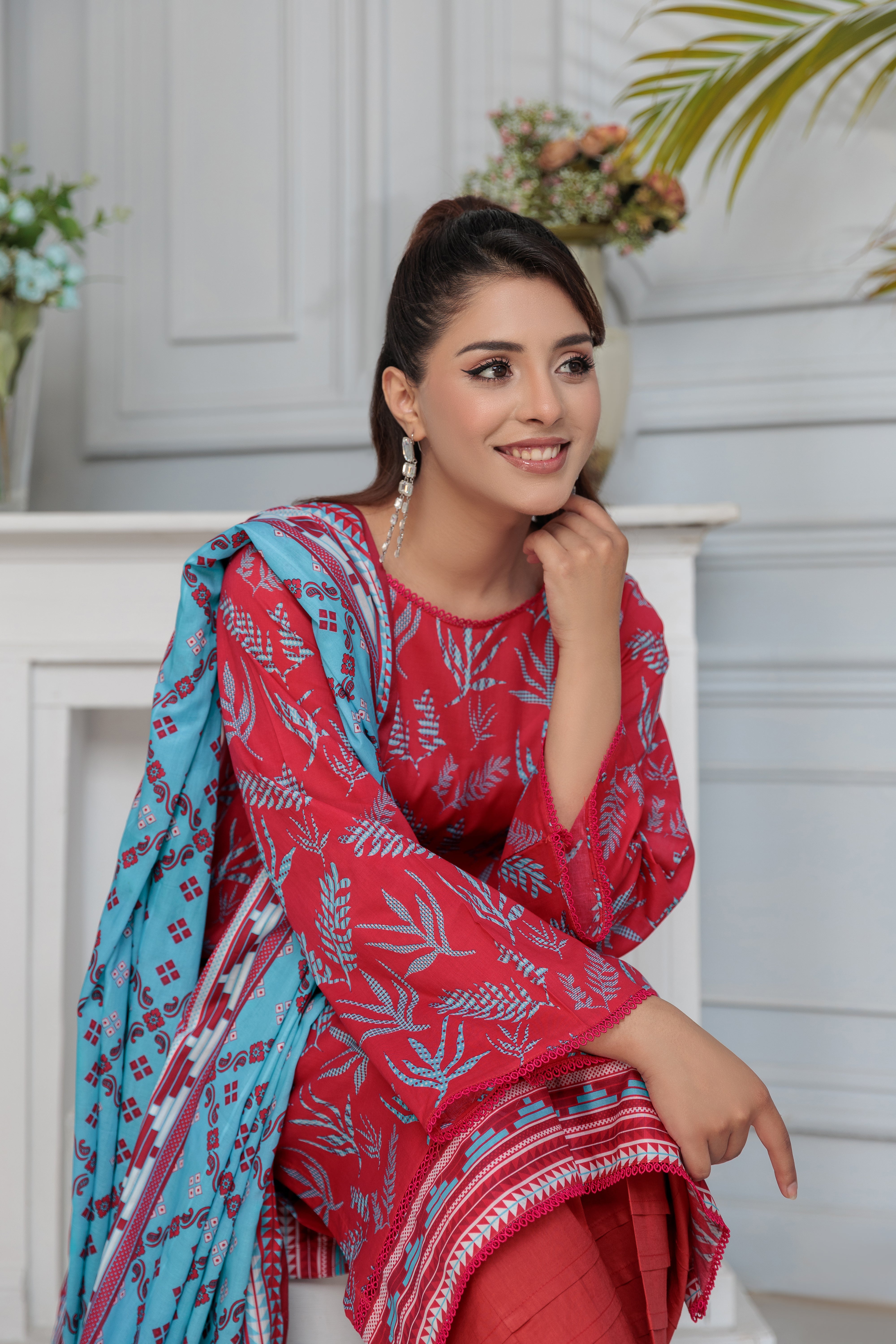 D-7 Gul E Lala Digital Printed Lawn