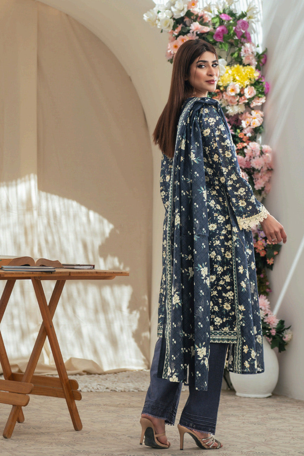 D-0027 Malaika Digital Printed Lawn
