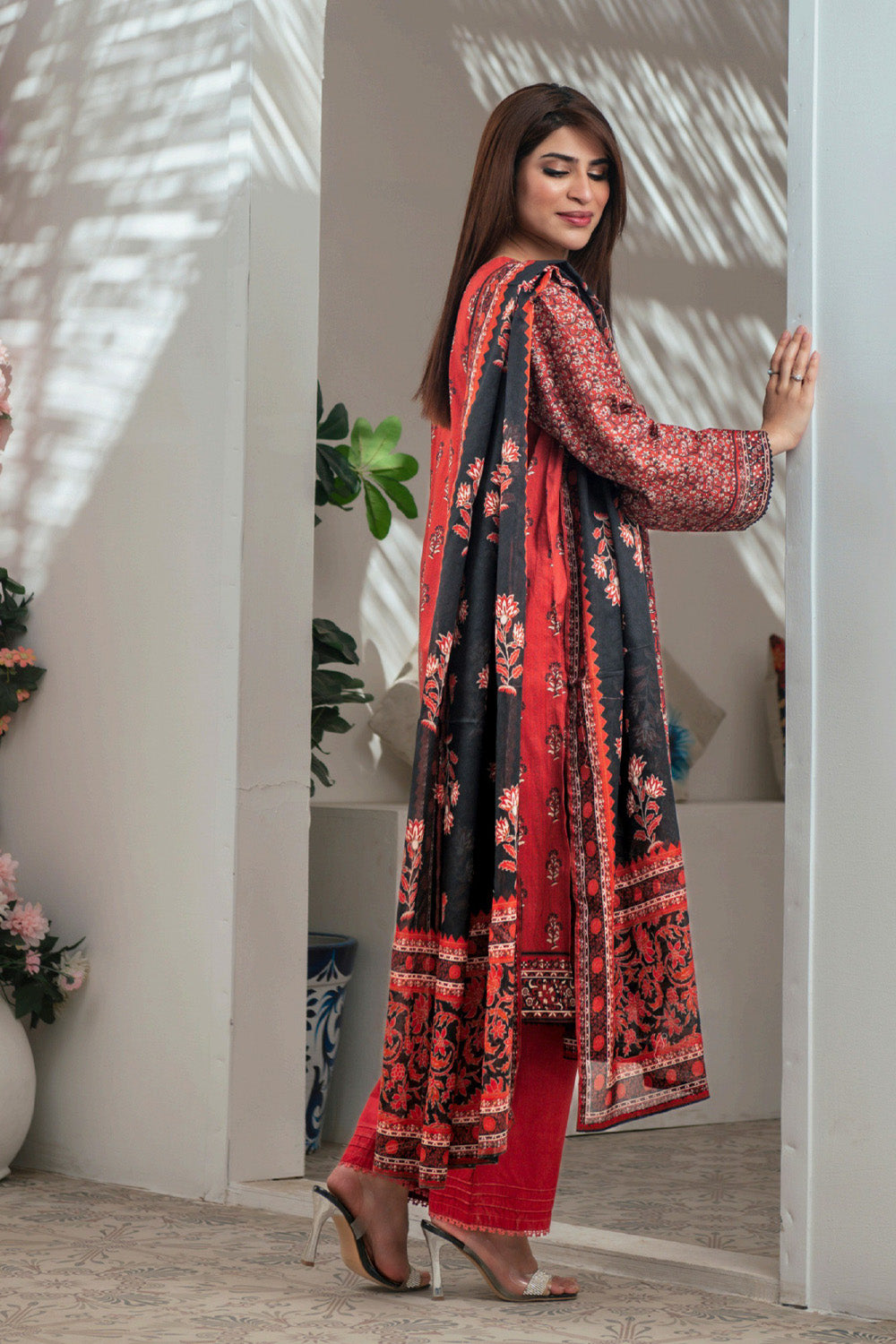 D-0018 Malaika Digital Printed Lawn
