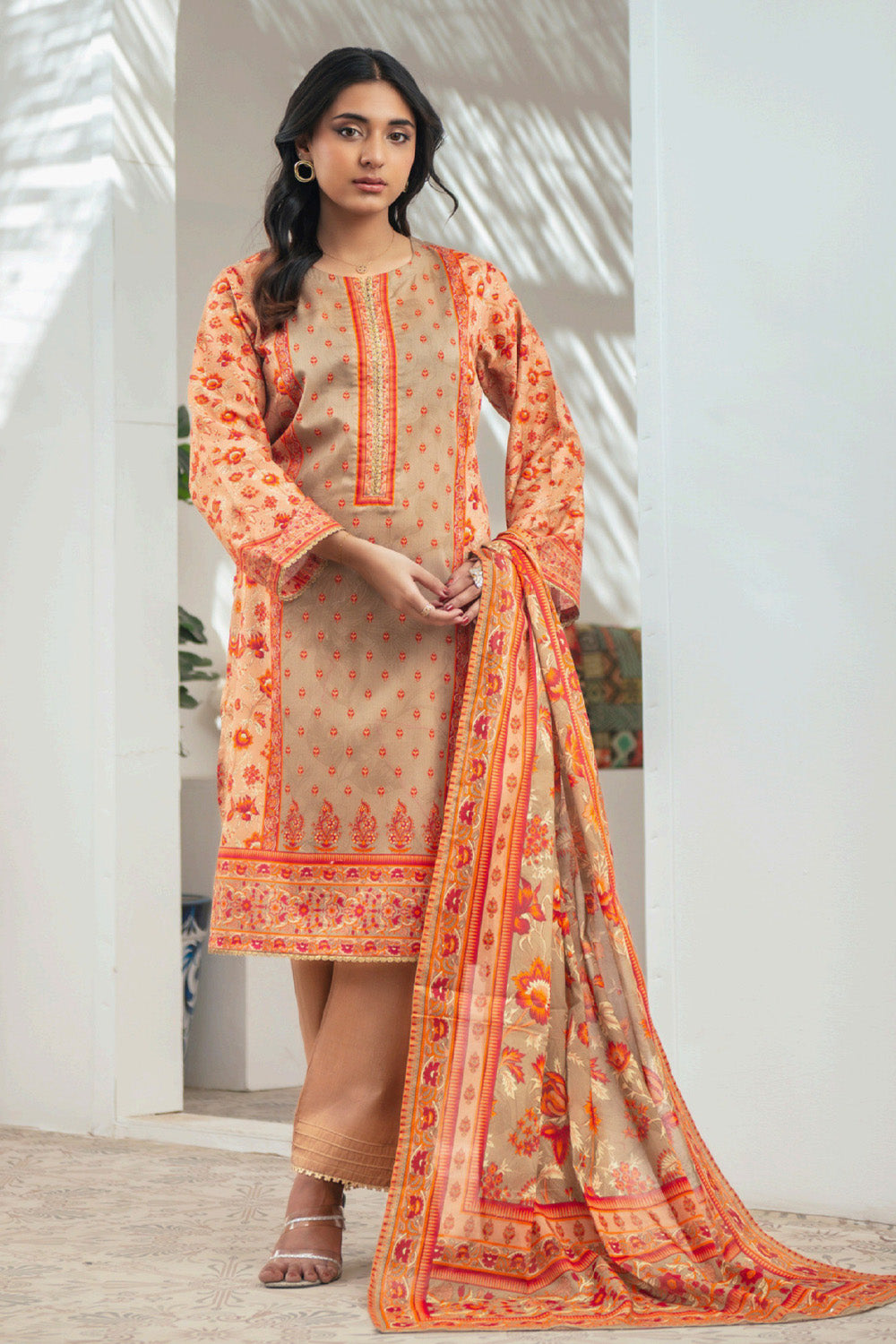 D-0019 Malaika Digital Printed Lawn