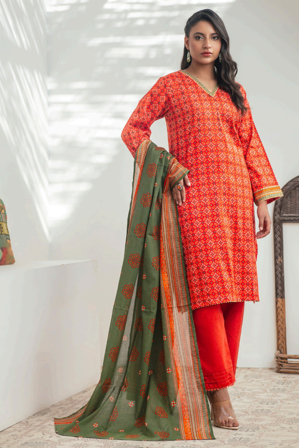 D-0029 Malaika Digital Printed Lawn