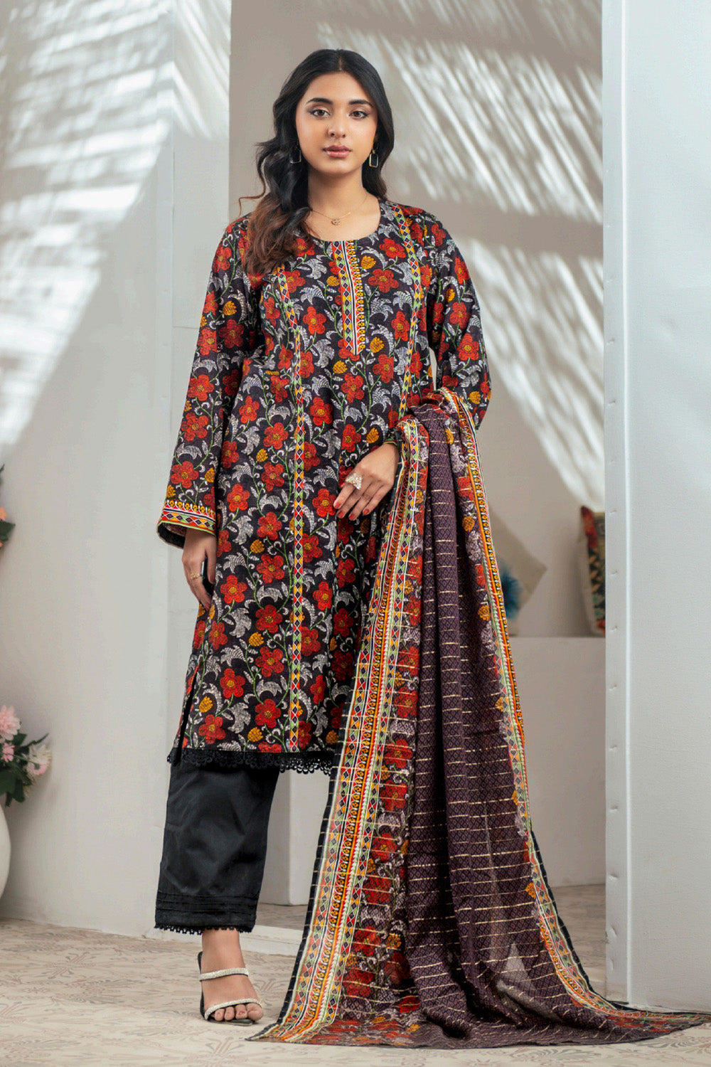 D-0011 Malaika Digital Printed Lawn