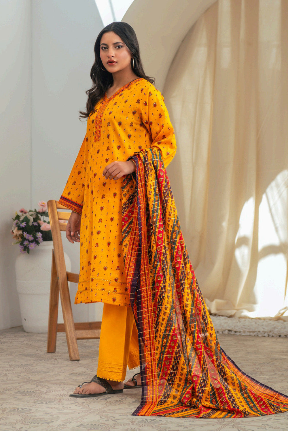 D-0022 Malaika Digital Printed Lawn