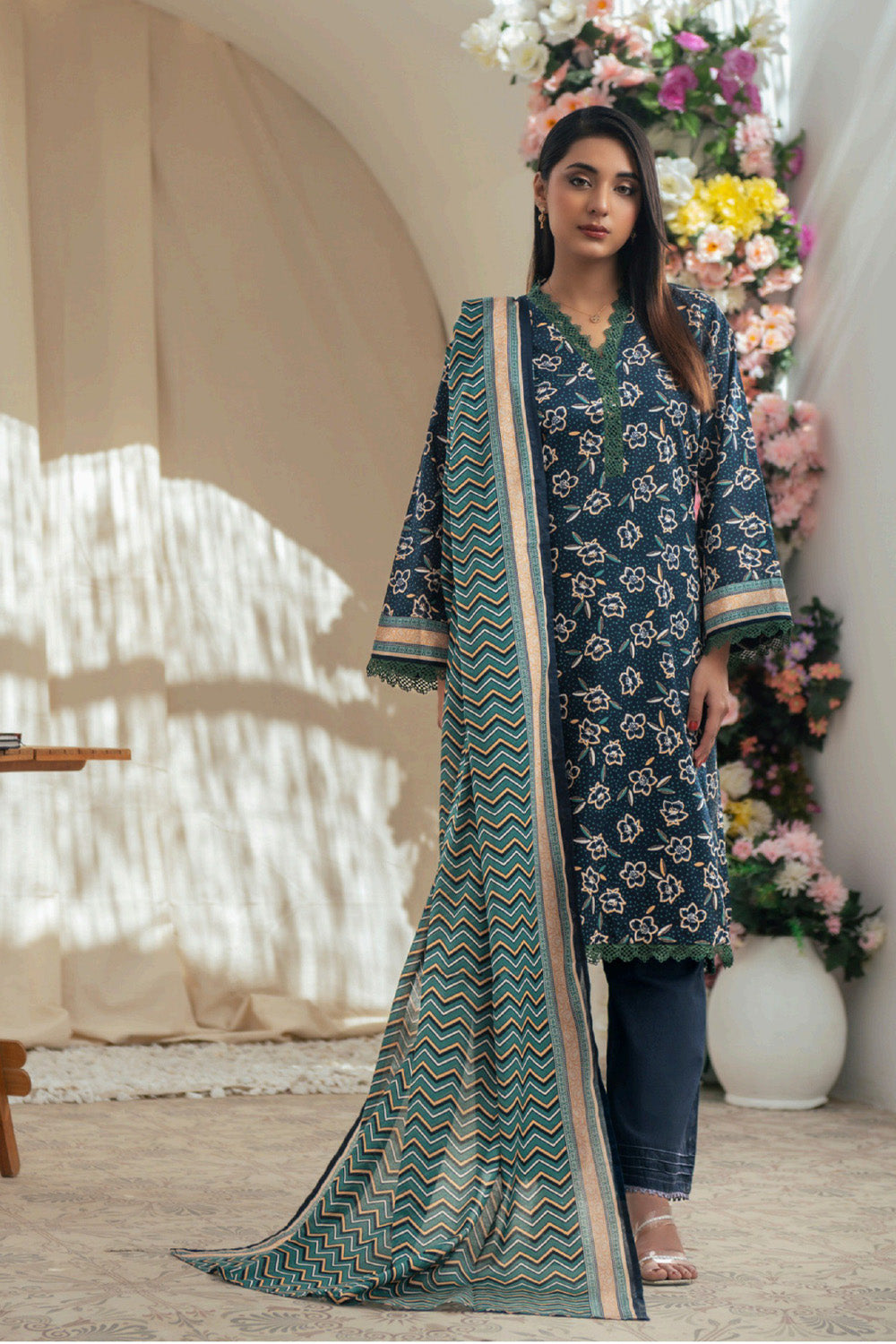 D-0024 Malaika Digital Printed Lawn