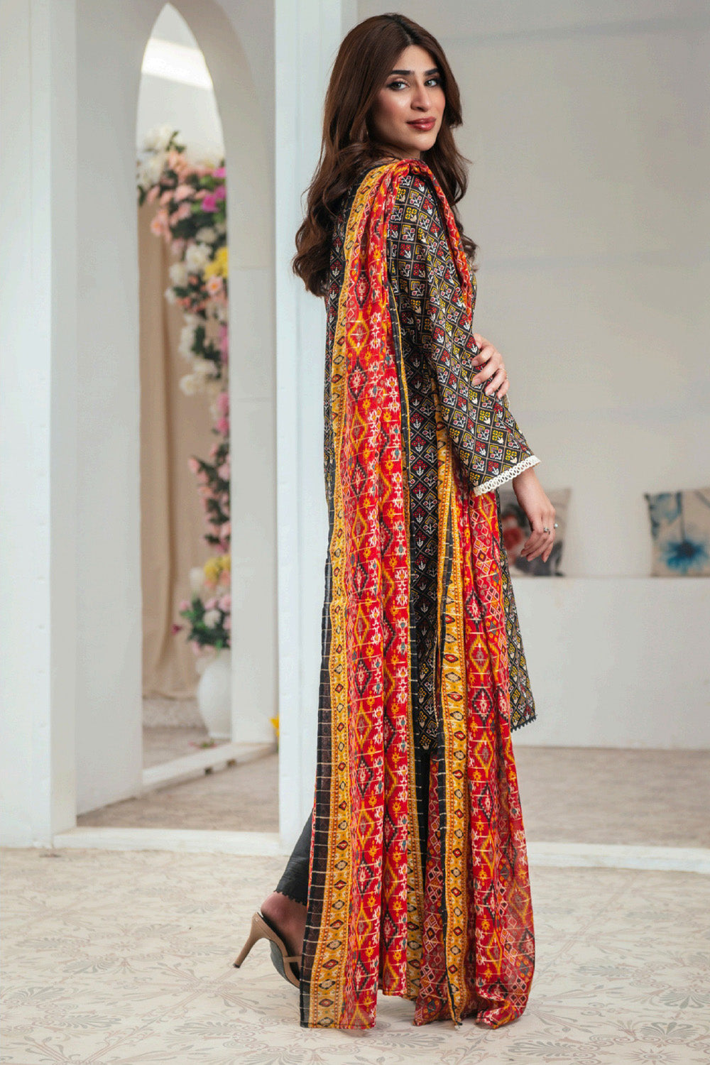 D-0001 Malaika Digital Printed Lawn