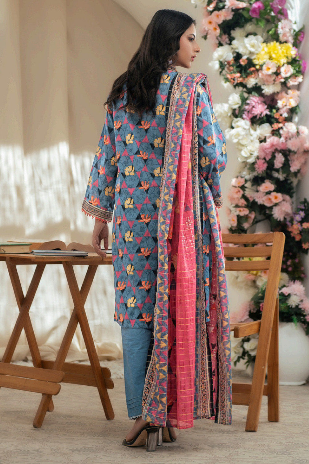 D-0004 Malaika Digital Printed Lawn