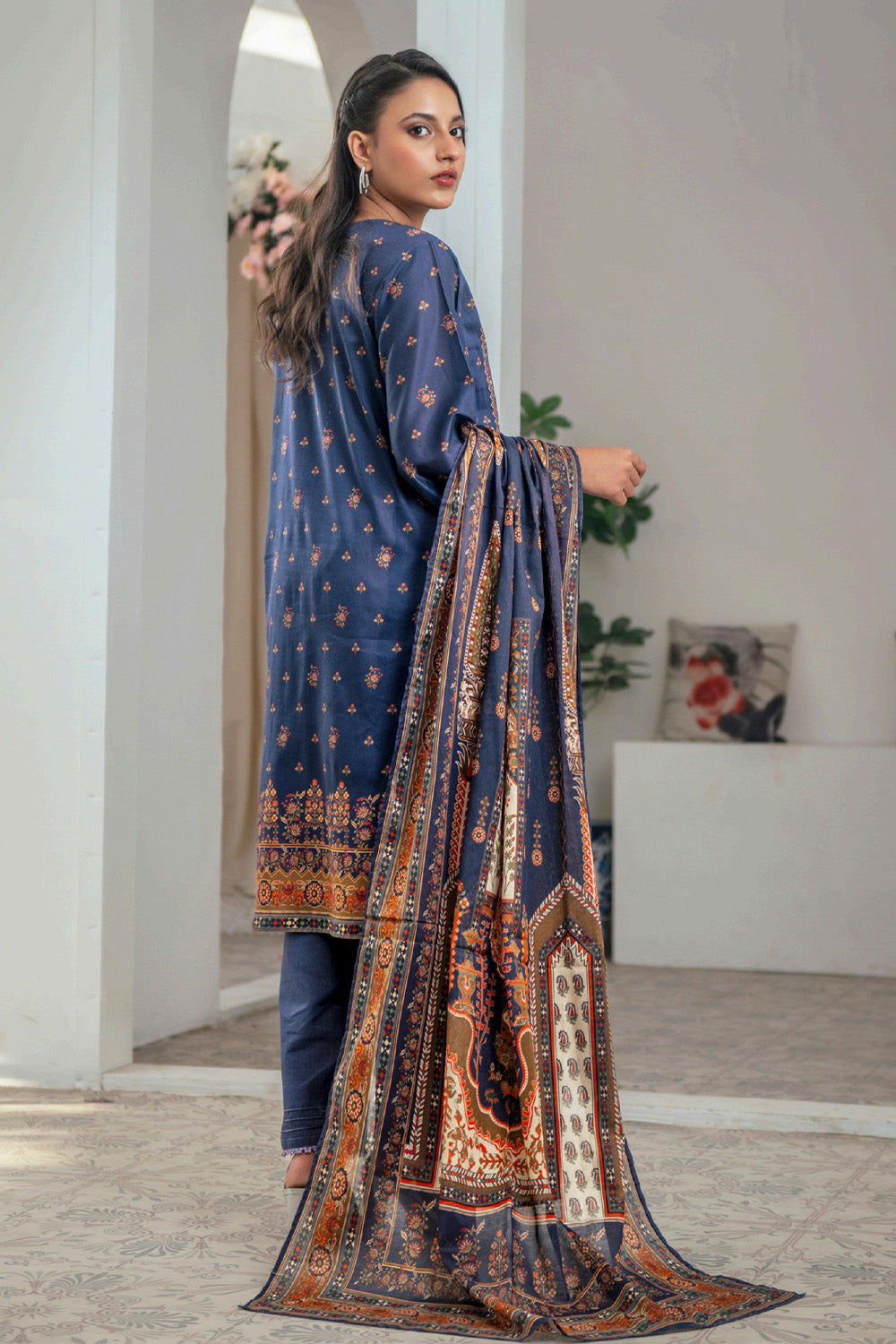 D-0009 Malaika Digital Printed Lawn