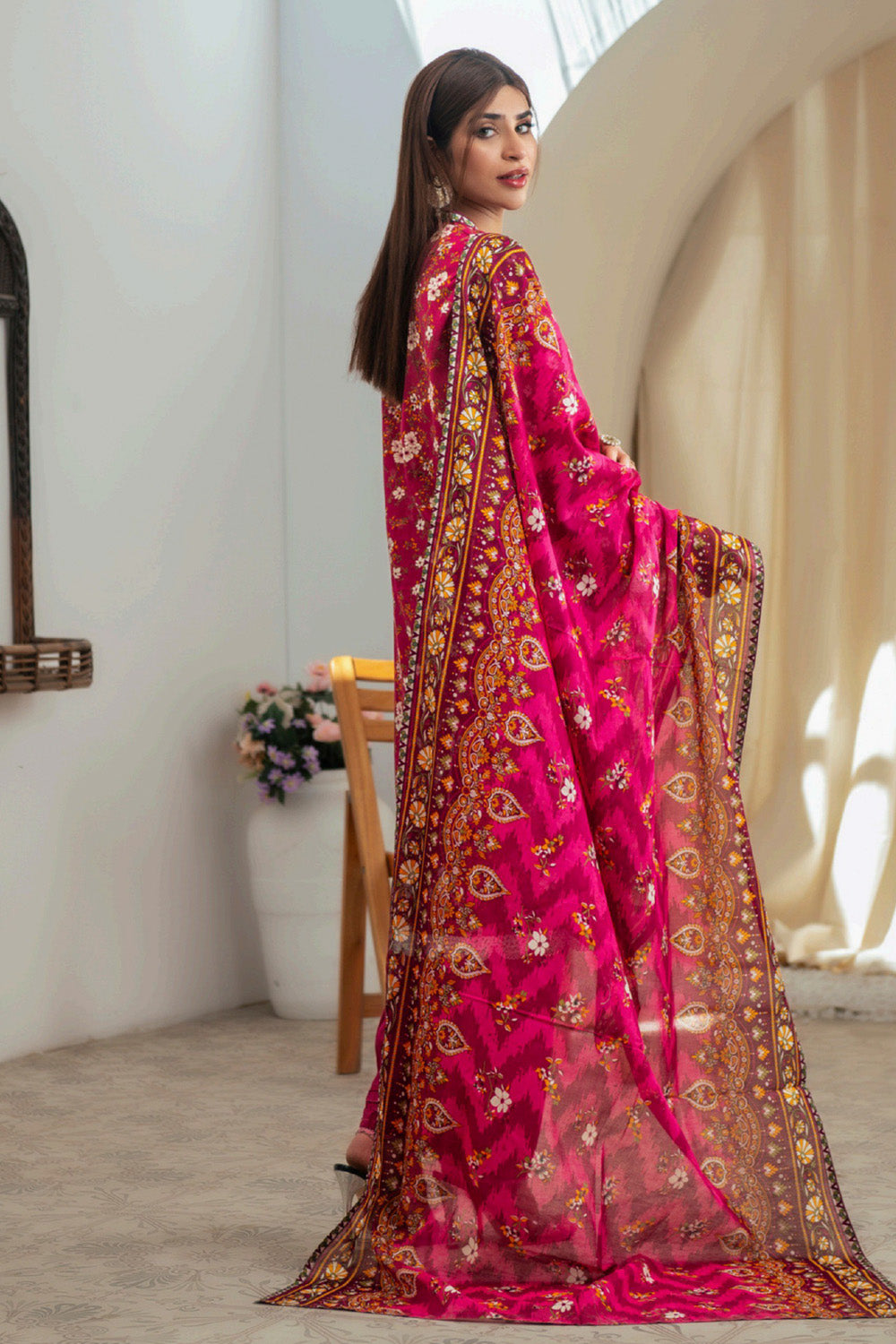 D-0010 Malaika Digital Printed Lawn