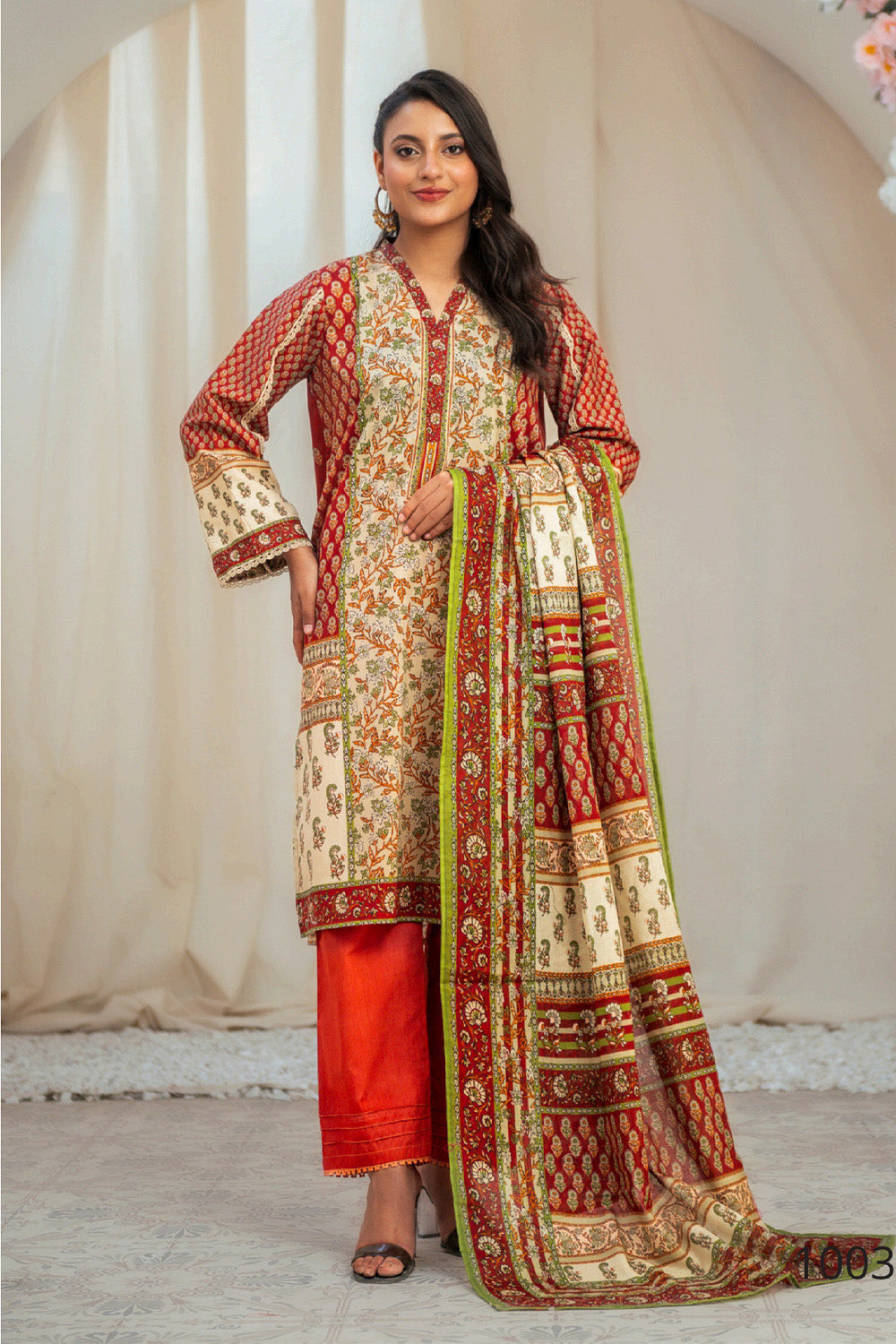 D-0012 Malaika Digital Printed Lawn