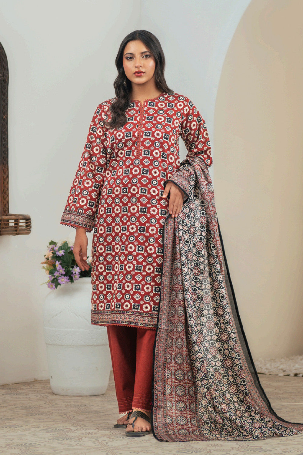 D-0005 Malaika Digital Printed Lawn