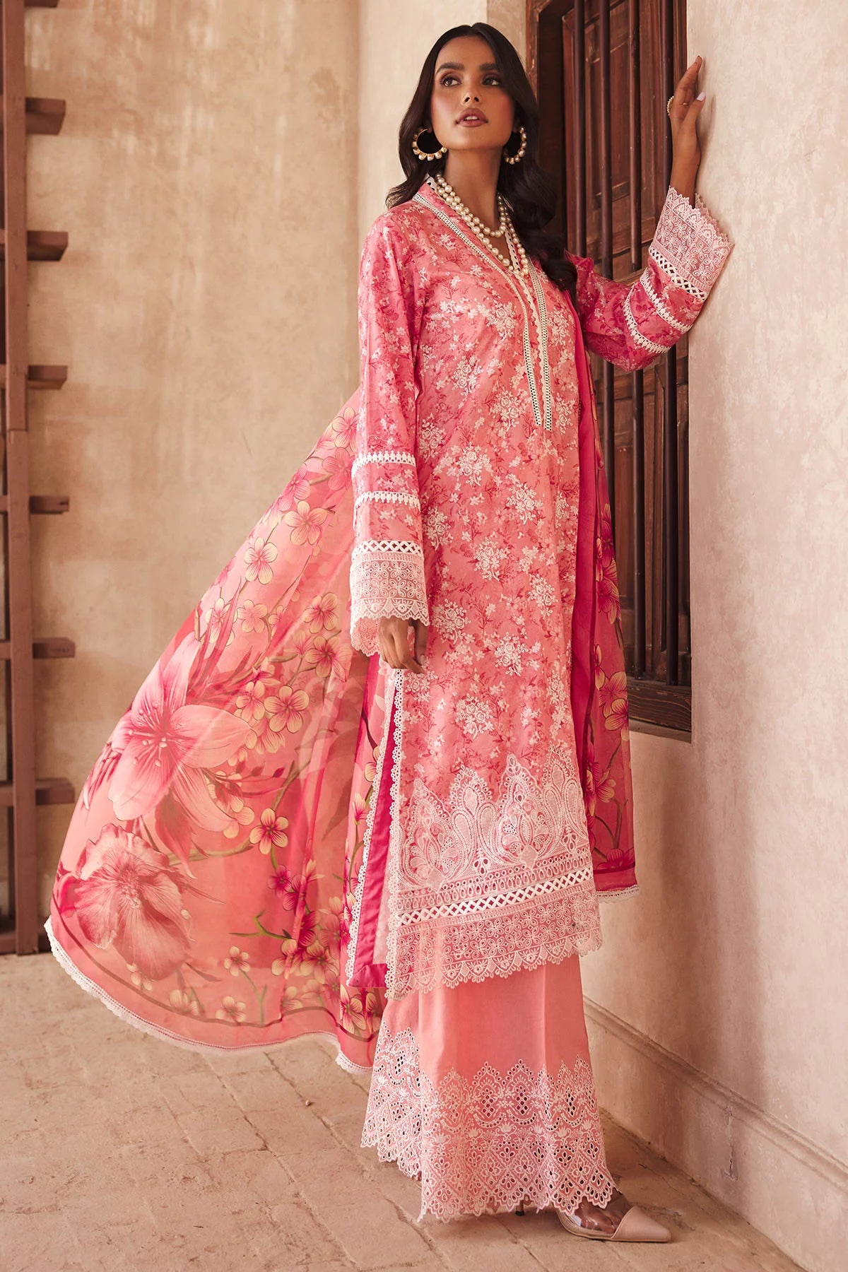 3735-MAYA EMBROIDERED LAWN UNSTITCHED