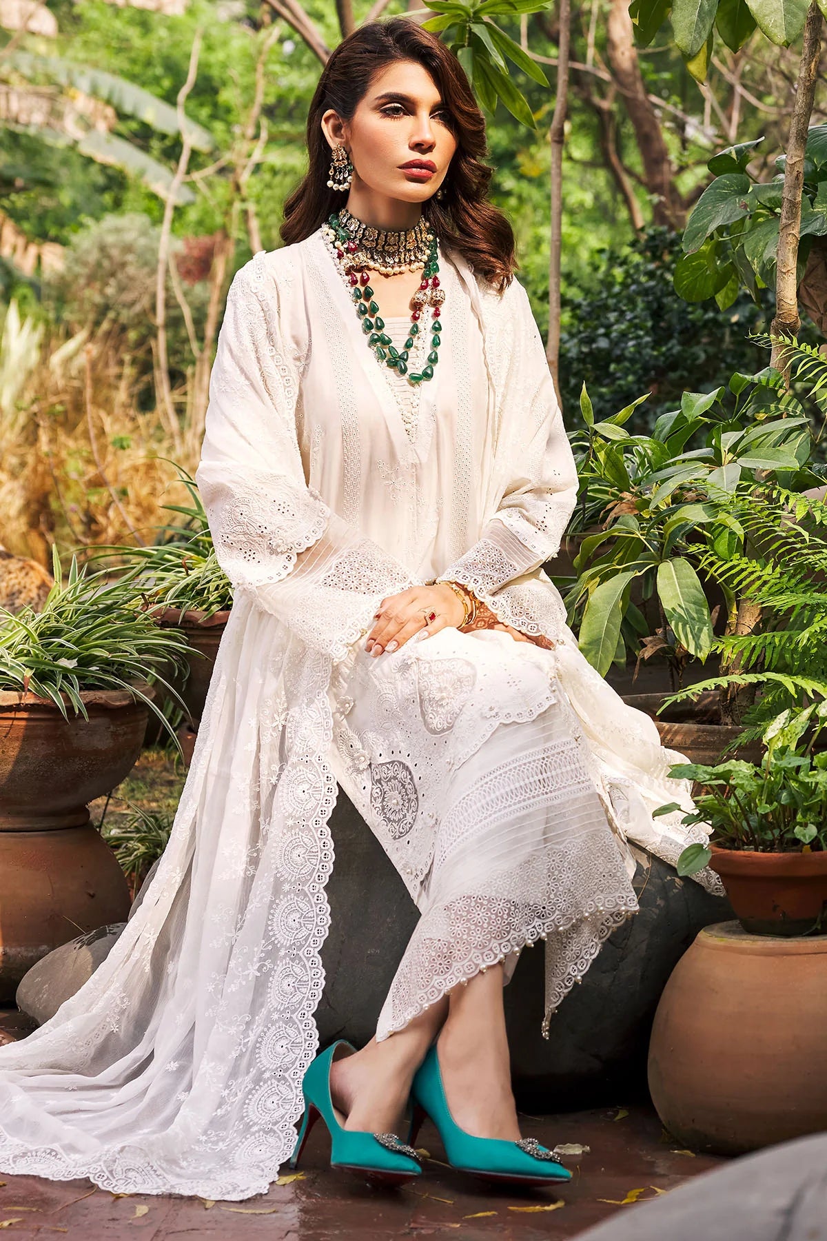 3977-ZOHRA EMBROIDERED LAWN UNSTITCHED