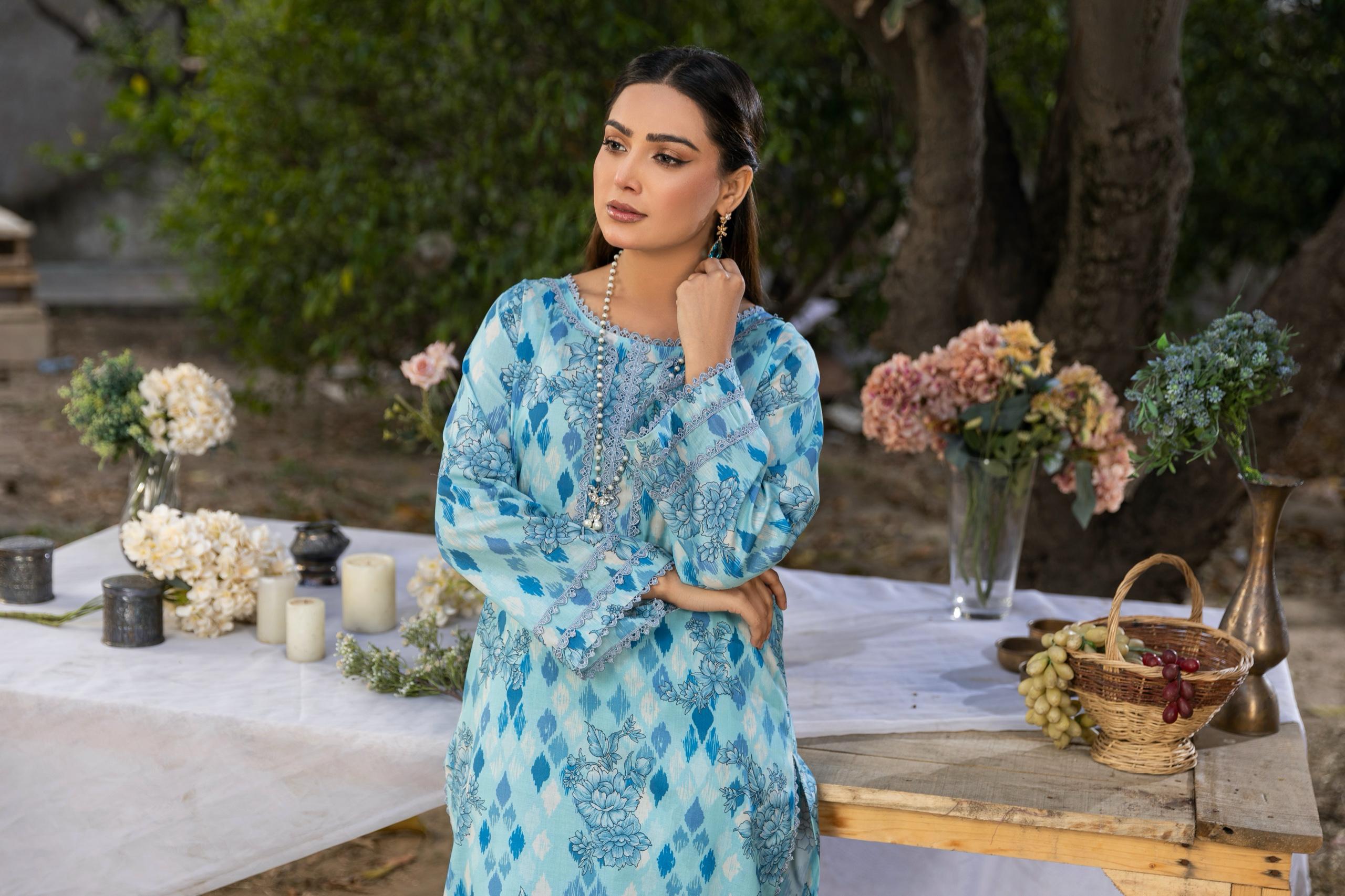 D-12 Classic Digital Printed Lawn