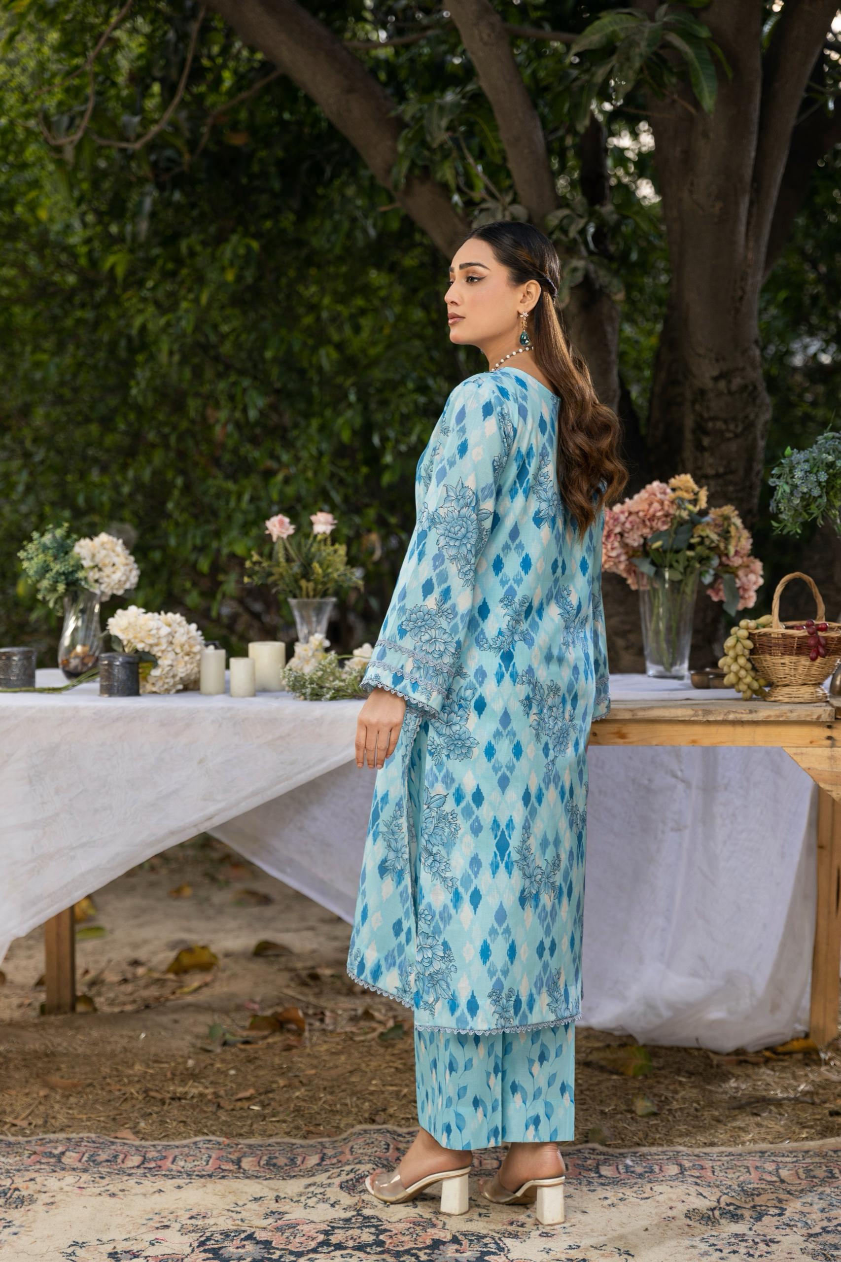 D-12 Classic Digital Printed Lawn