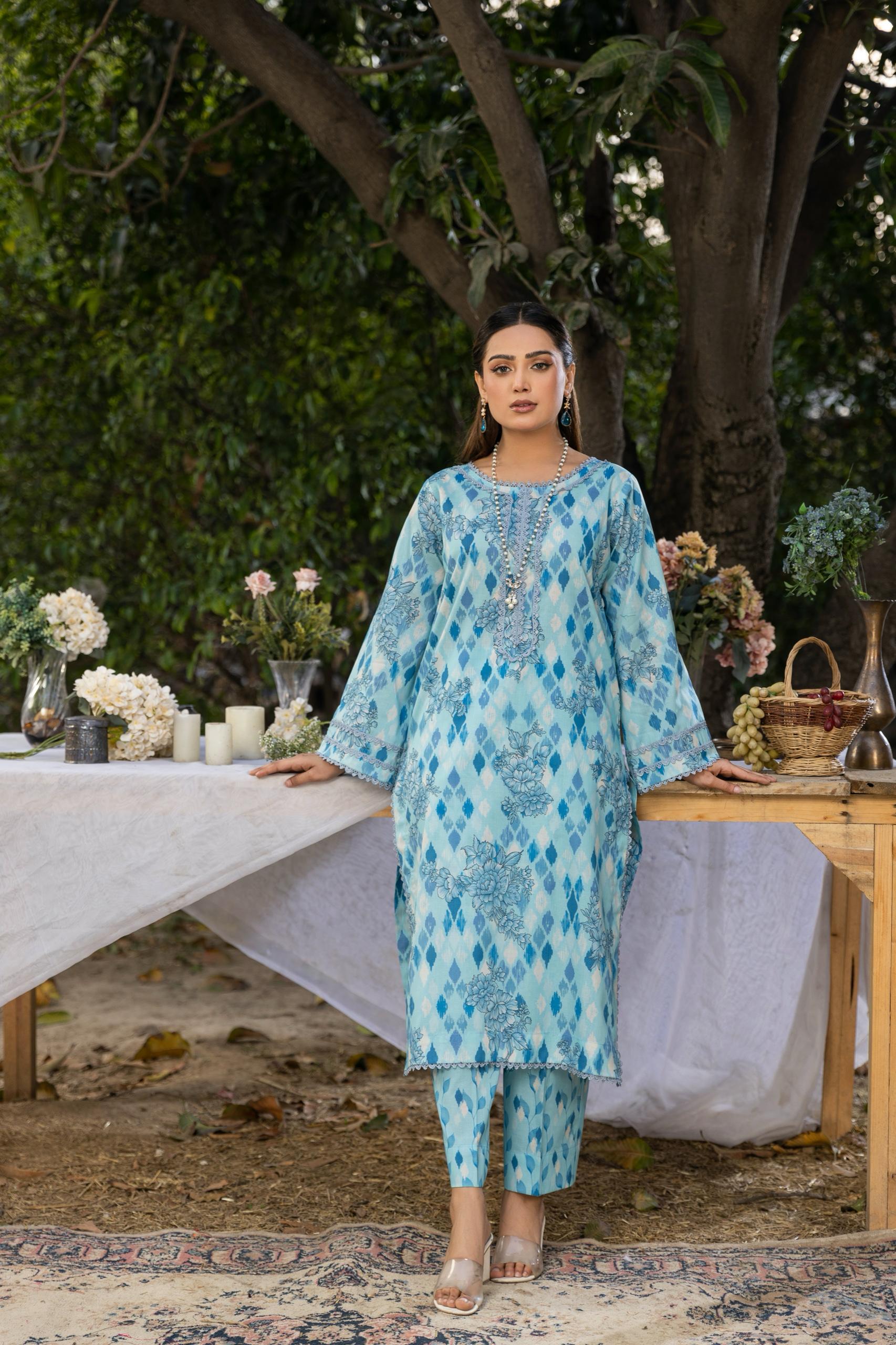 D-12 Classic Digital Printed Lawn