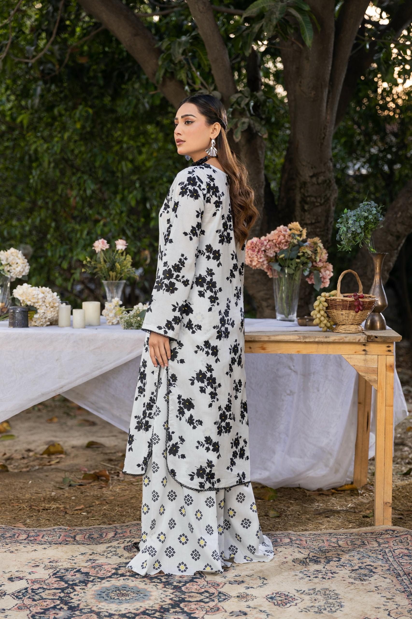 D-10 Classic Digital Printed Lawn