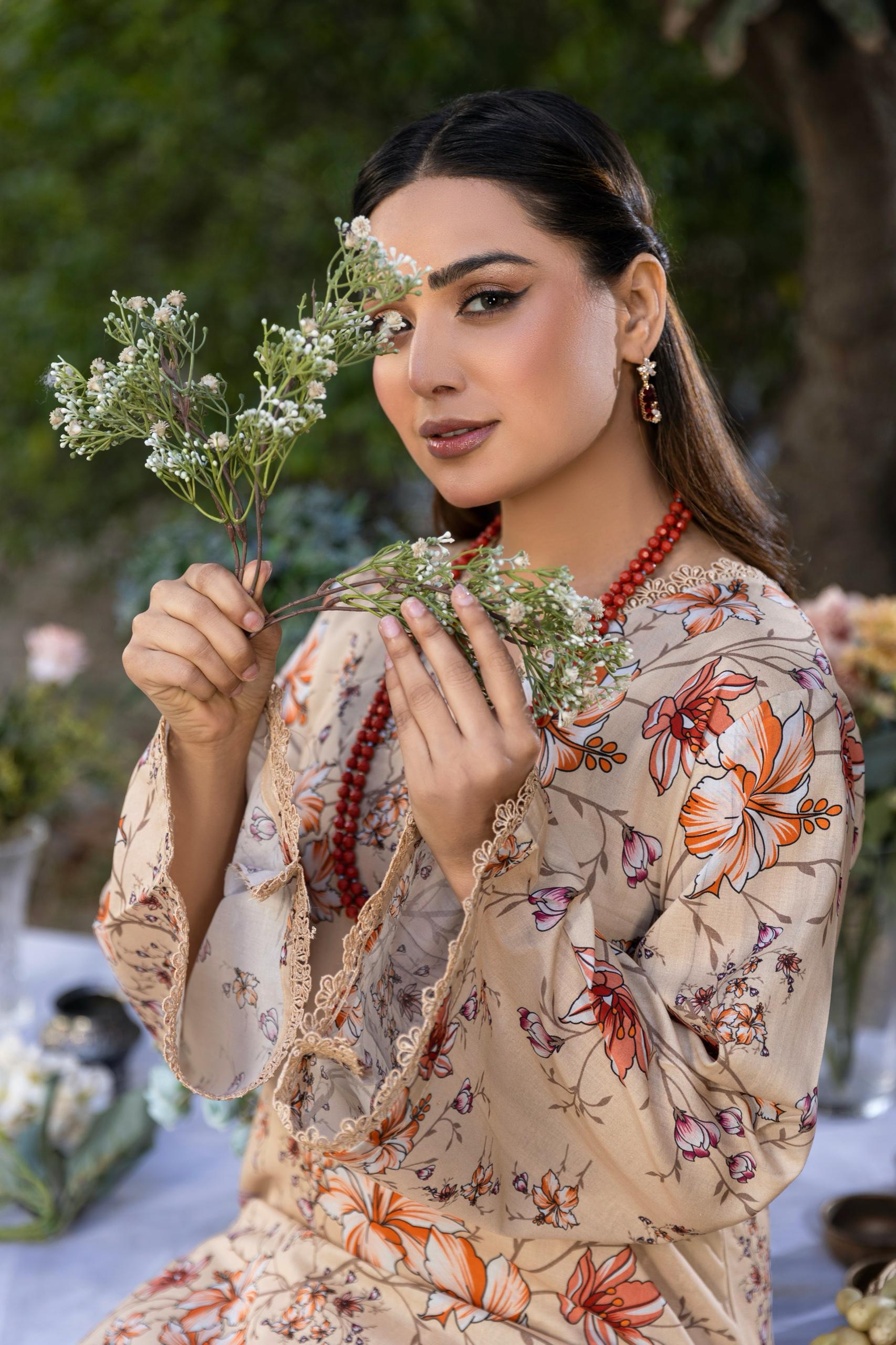D-3 Classic Digital Printed Lawn