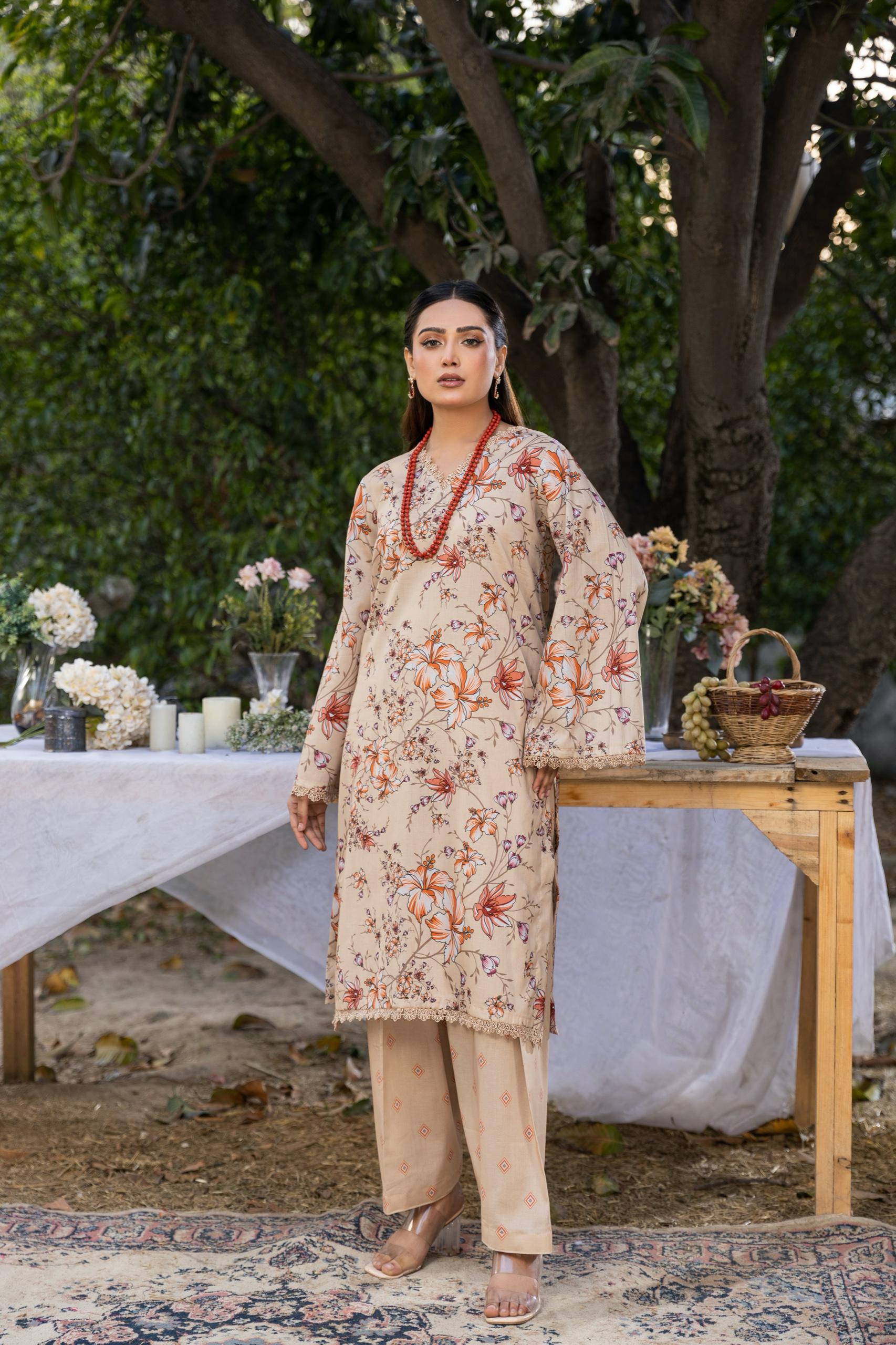 D-3 Classic Digital Printed Lawn